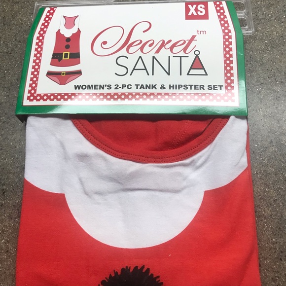 🆕  “Santa” 2 Piece Tank & Hipster Set - Picture 3 of 6
